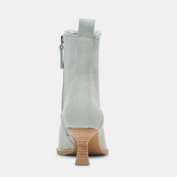 NEW DOLCE VITA Austin Kitten Heel Booties in Light Blue Denim for women 2510 4M2 - Picture 6 of 10